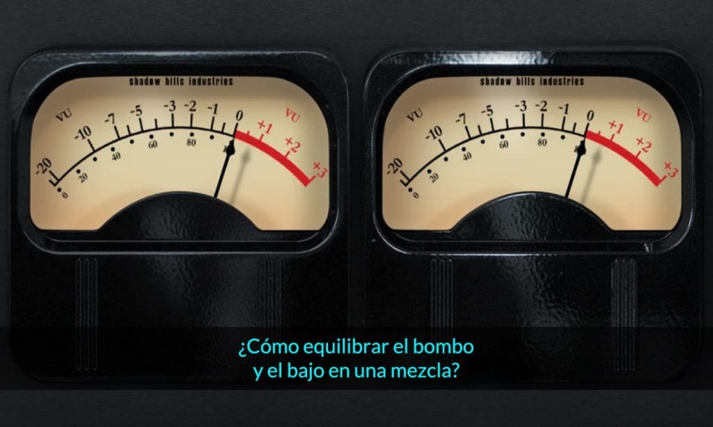 como equilibrar bombo y bajo en la mezcla