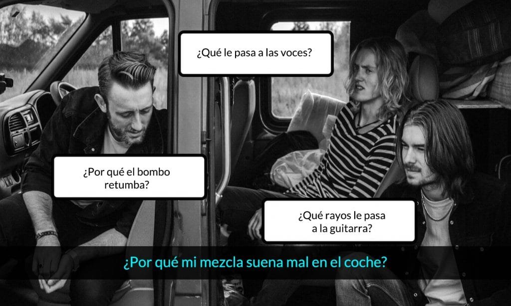 por qué mi mezcla suena como basura en el coche