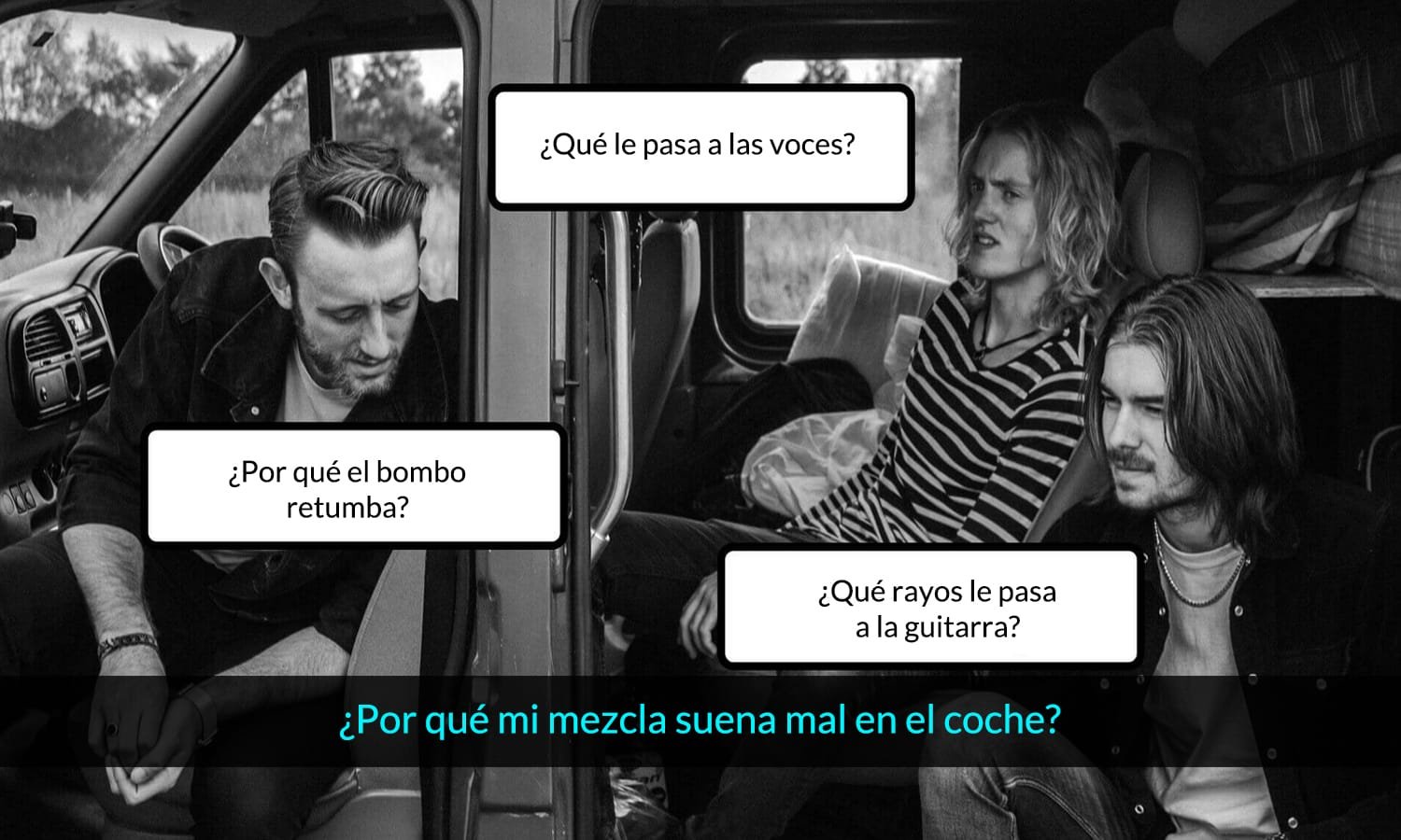 por qué mi mezcla suena como basura en el coche