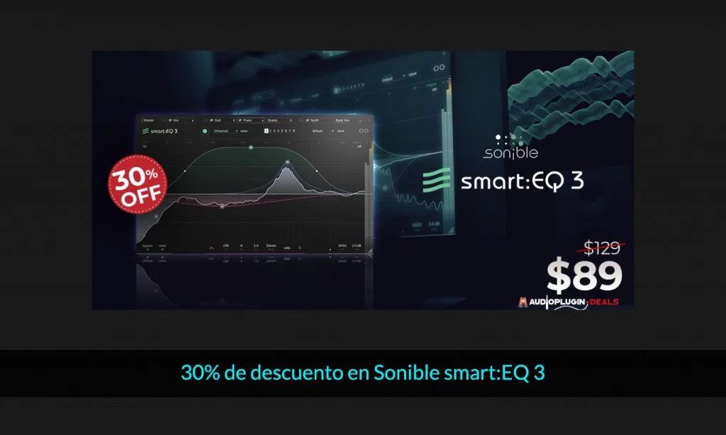 30% de descuento en Sonible smart:EQ 3