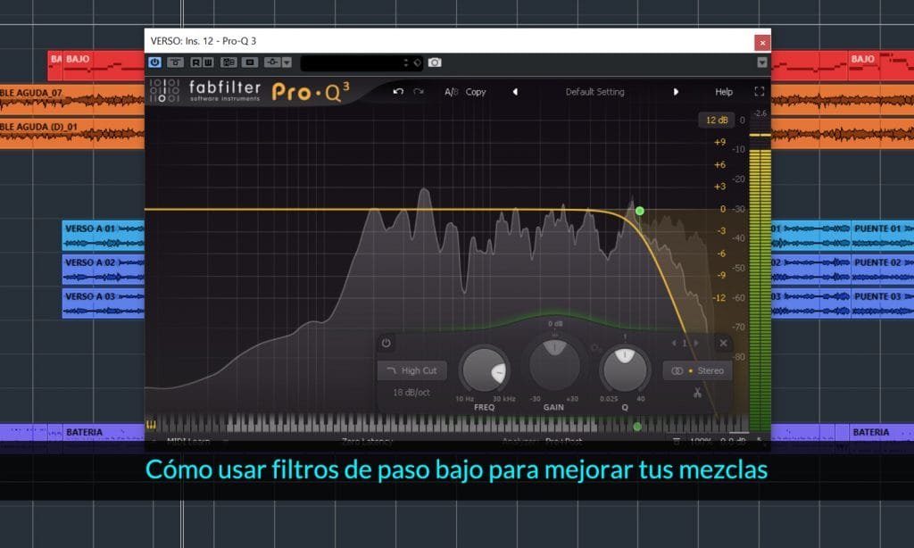 Cómo usar filtros de paso bajo para mejorar tus mezclas