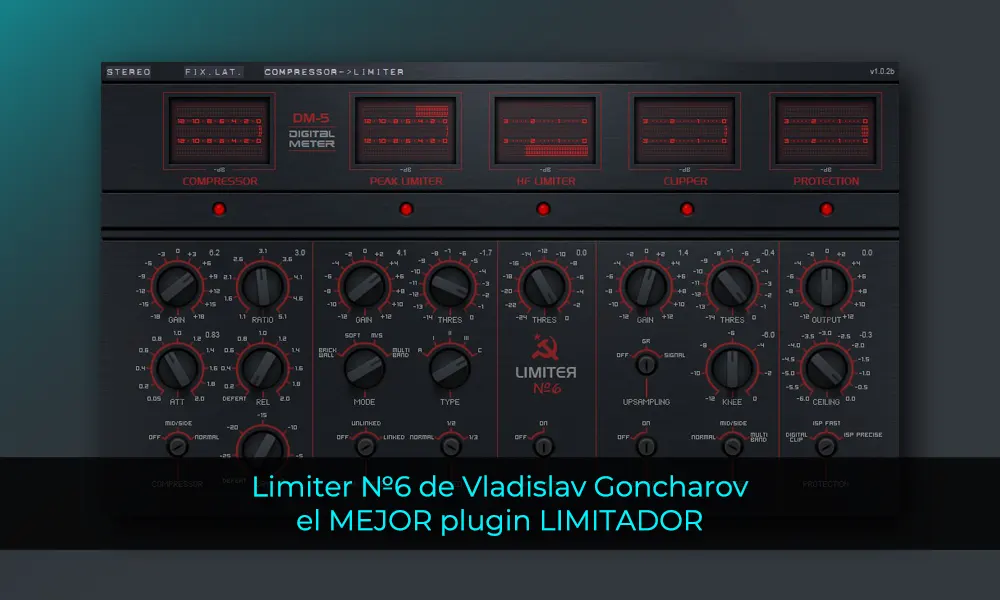 Limiter №6 de Vladislav Goncharov el mejor plugin LIMITADOR