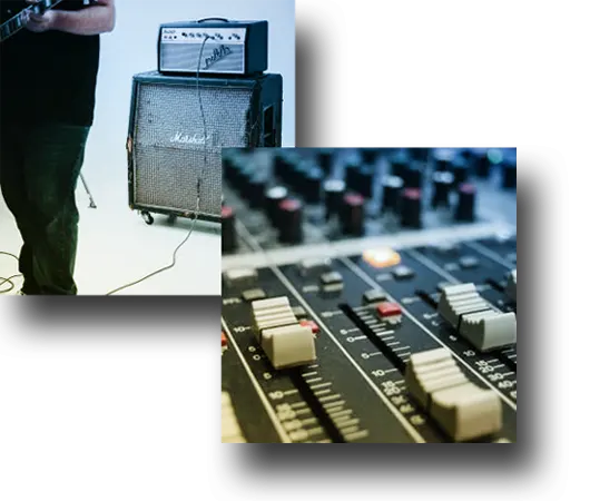 pagina tutoriales de grabación un amplificador de guitarra y un mezclador 2