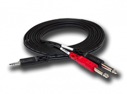 10ft HQRP Cable - 1/8" TRS To Dual 1/4" TS For JBL EON15 G2 & Similar Speakers