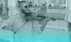 Cómo suena un violín tocado con arco hecho de bambú