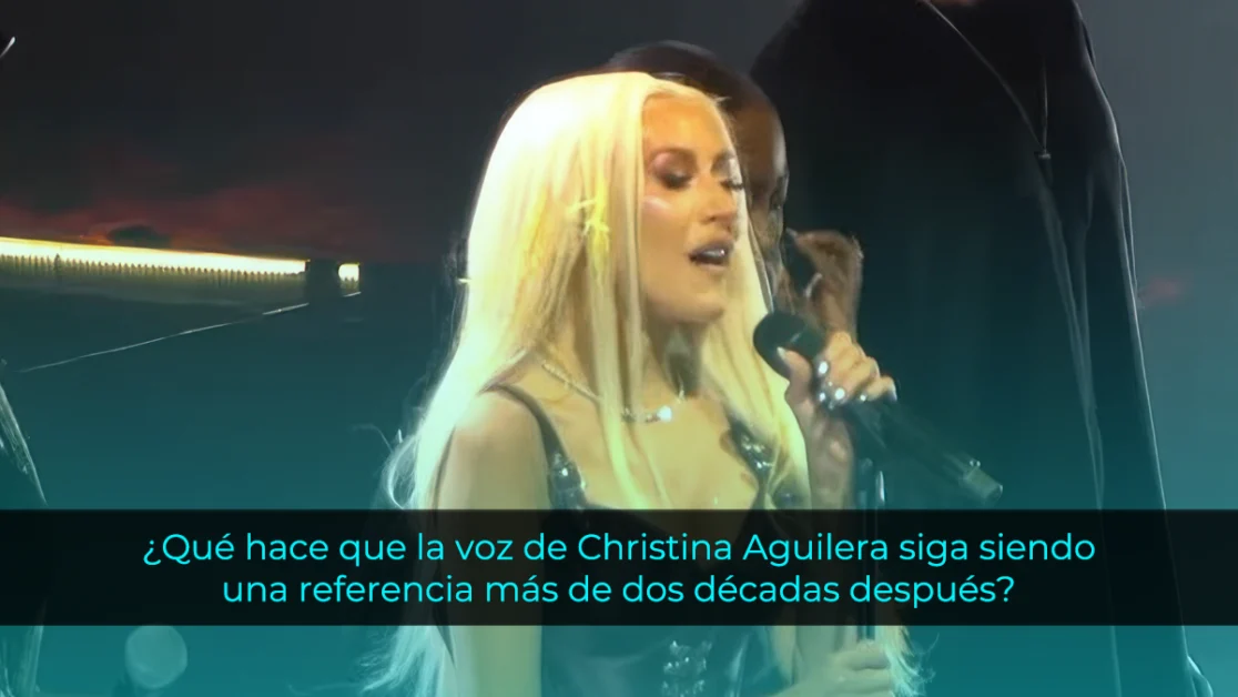 Christina Aguilera interpretando What a Girl Wants en Río de Janeiro en 2025